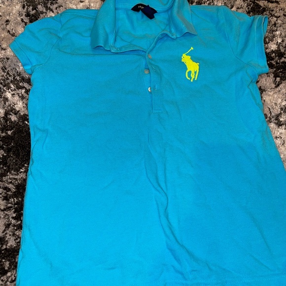 Ralph Lauren Big Girls Polo Shirt. SIZE 16 - Picture 2 of 3